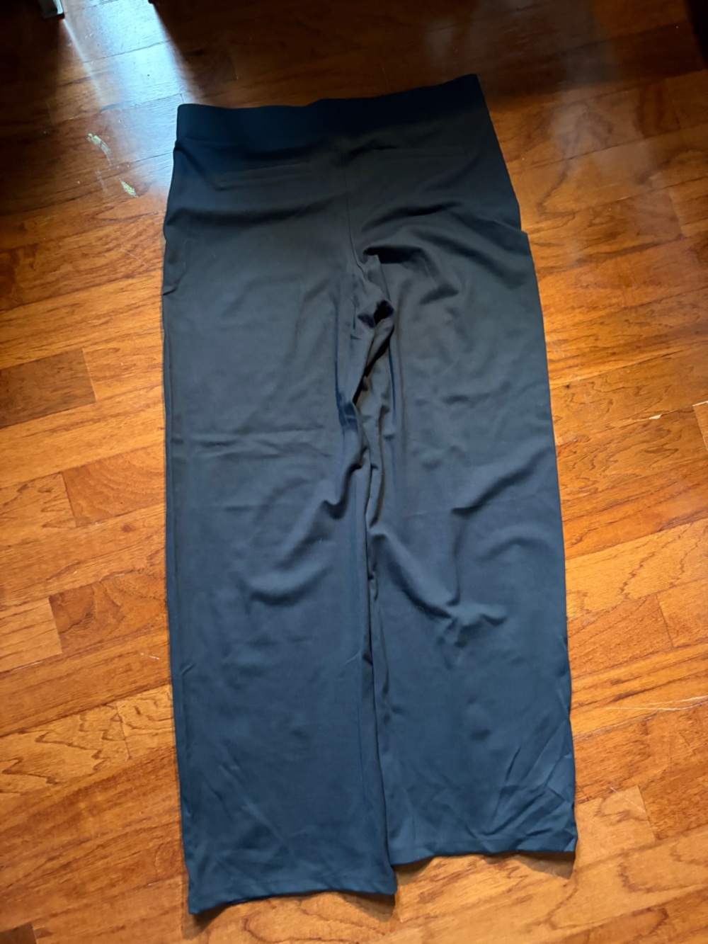 Quince Women's Dark Navy Straight-Leg Stretch Pants - Picture 3 of 4